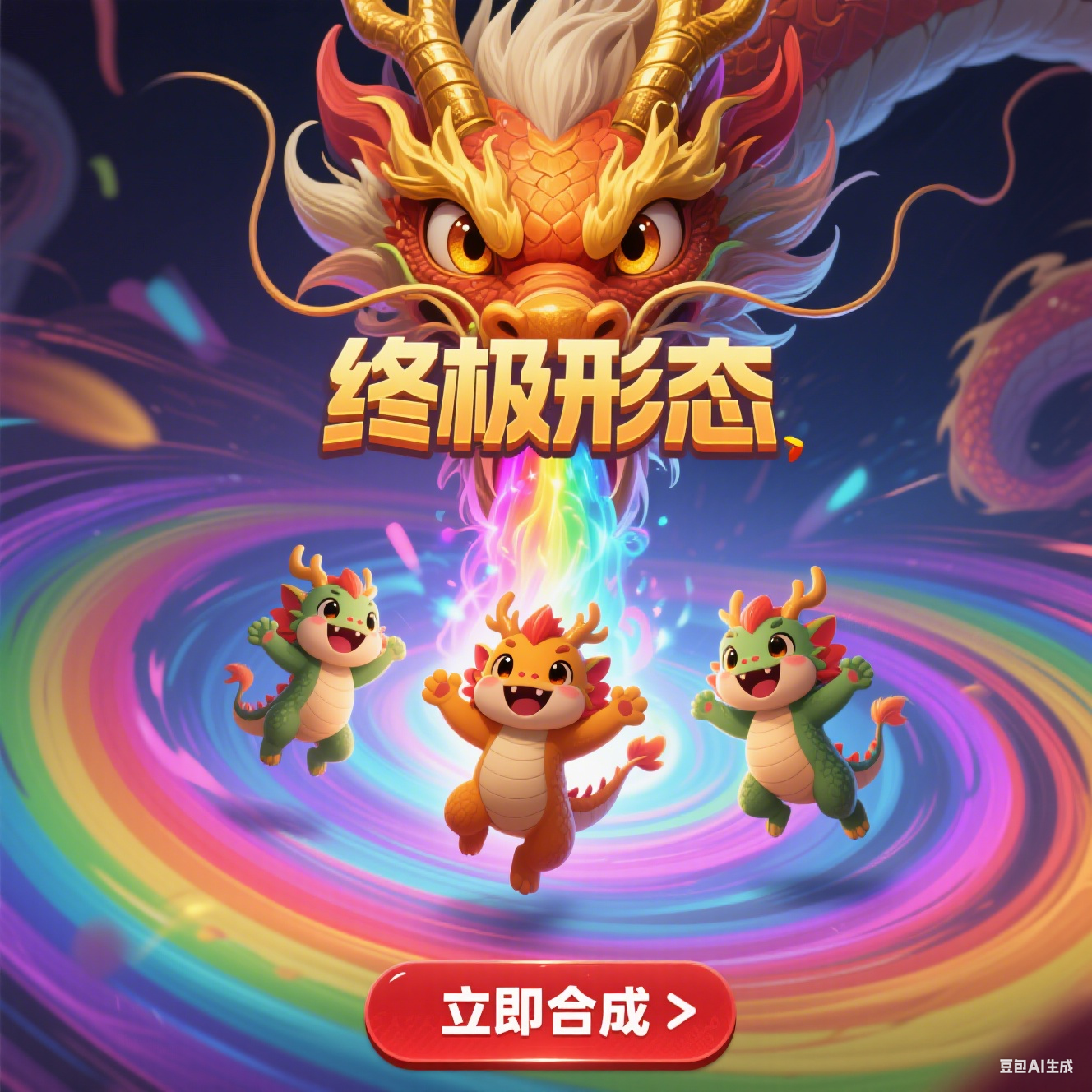 神龙合成小游戏抖音快手微信小程序看广告流量主开源