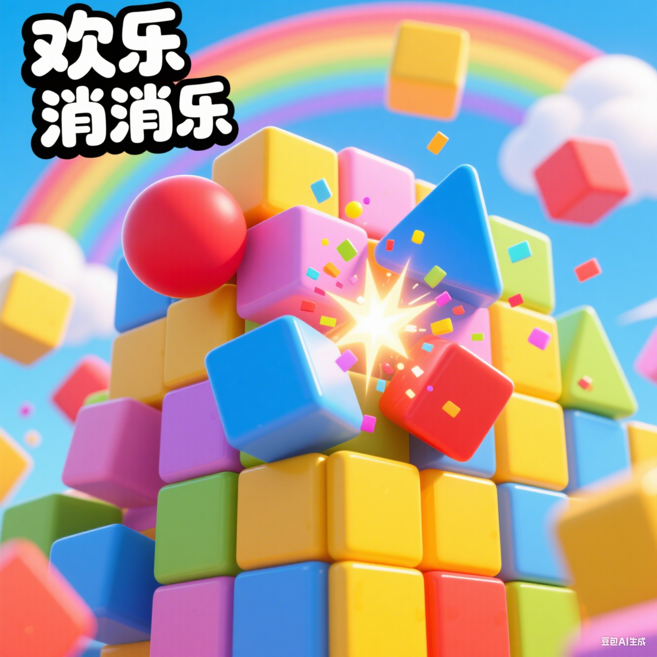 三消消乐益智小游戏抖音快手微信小程序看广告流量主开源