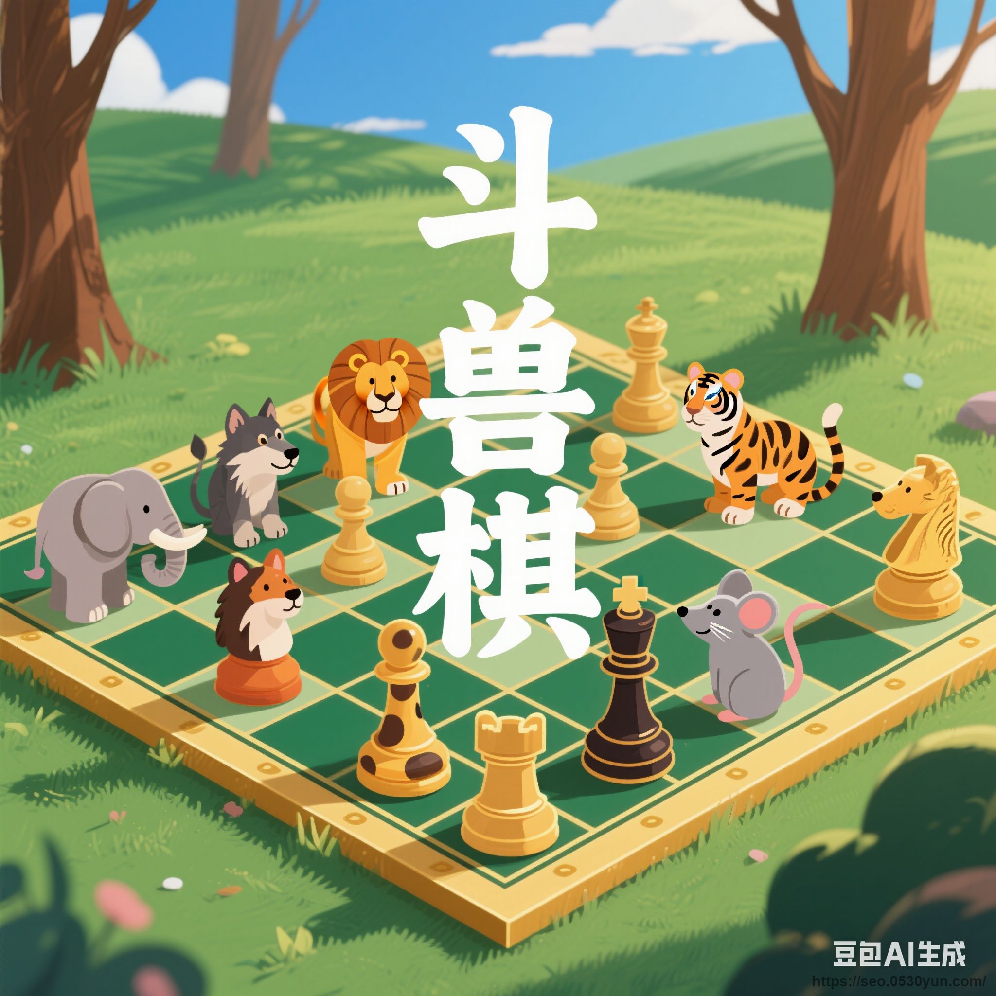 斗兽棋象狮虎豹狼小游戏抖音快手微信小程序看广告流量主开源