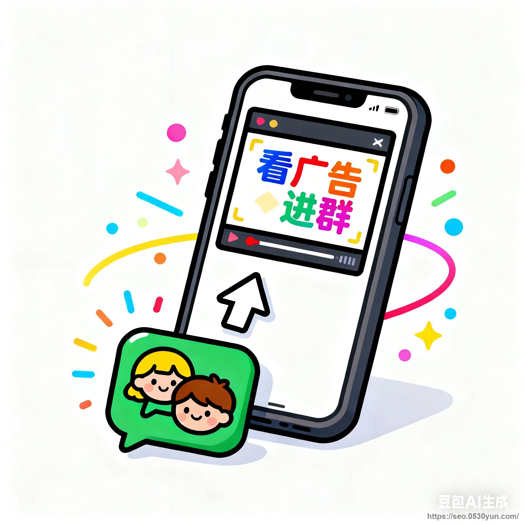 看广告进群抖音快手微信小程序看广告流量主开源