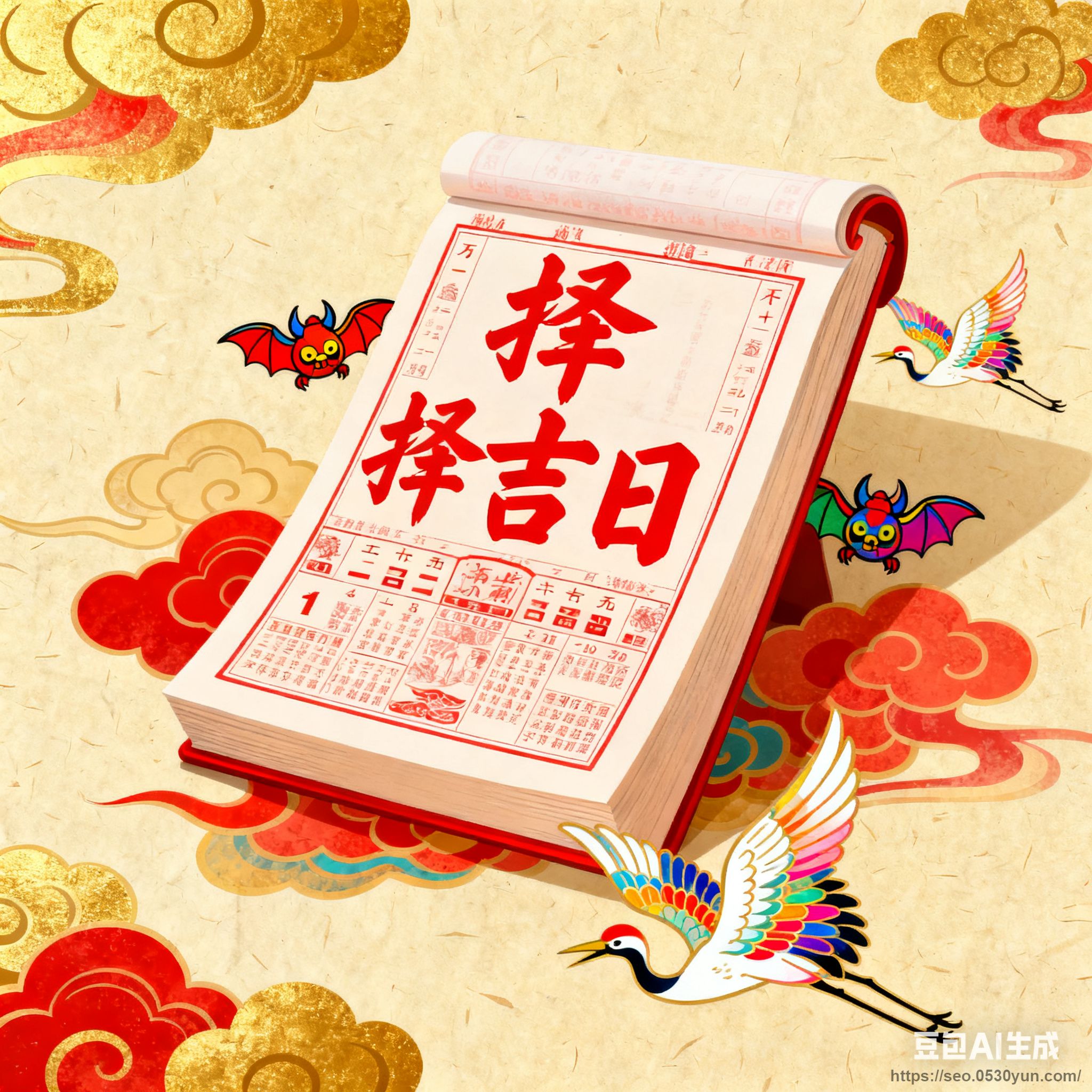 黄历万年历择吉日抖音快手微信小程序看广告流量主开源