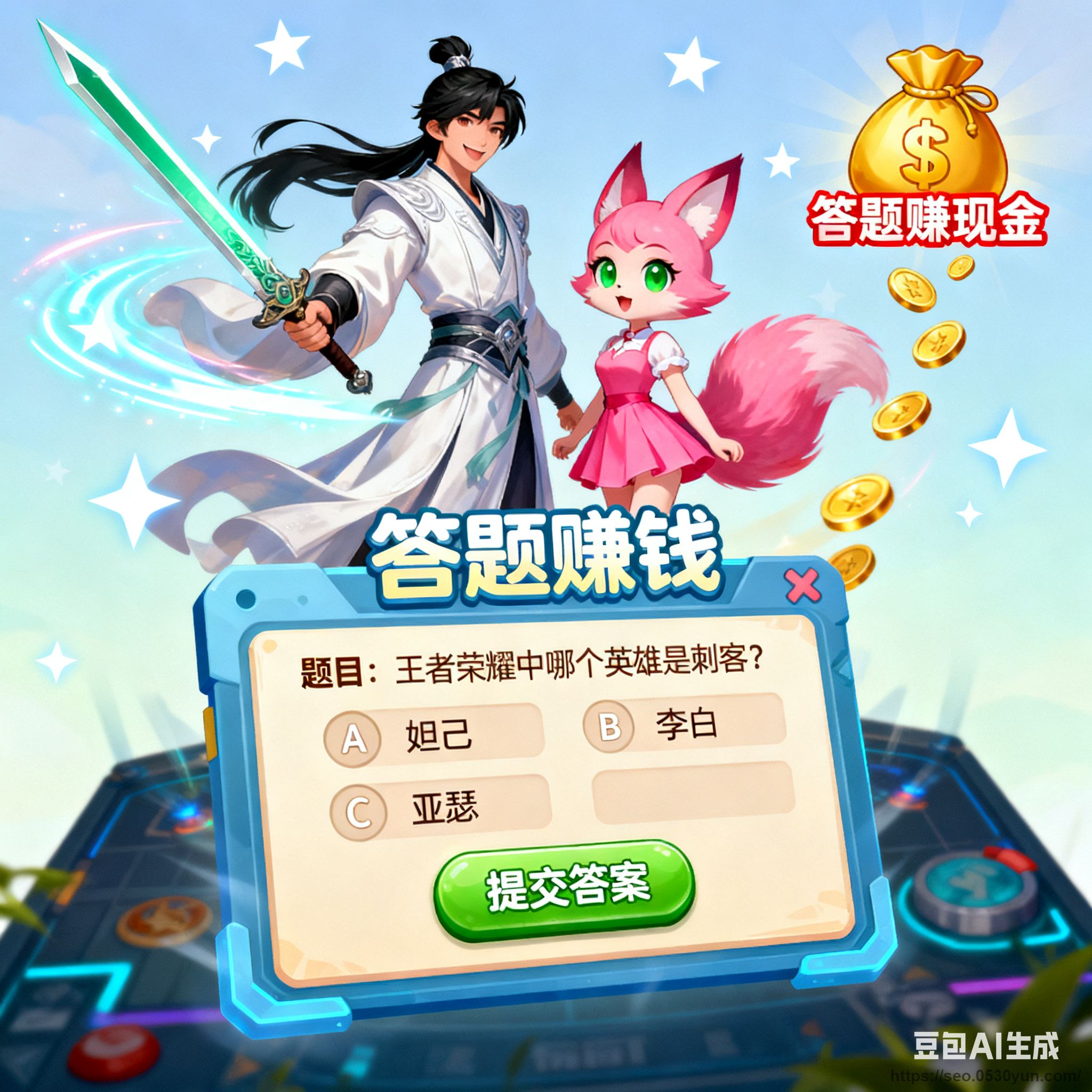 王者荣耀答题赚钱抖音快手微信小程序看广告流量主开源