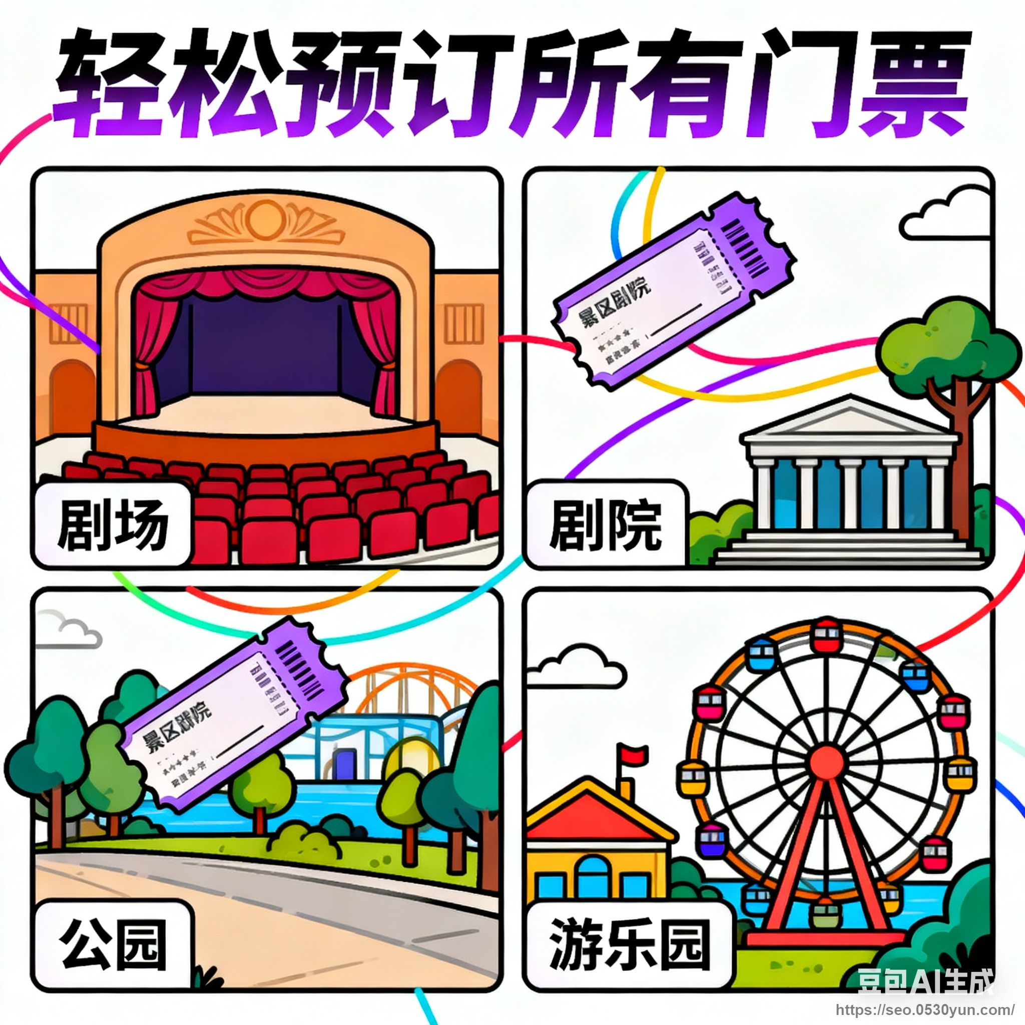  剧场剧院景区公园游乐园门票订票核销小程序开源