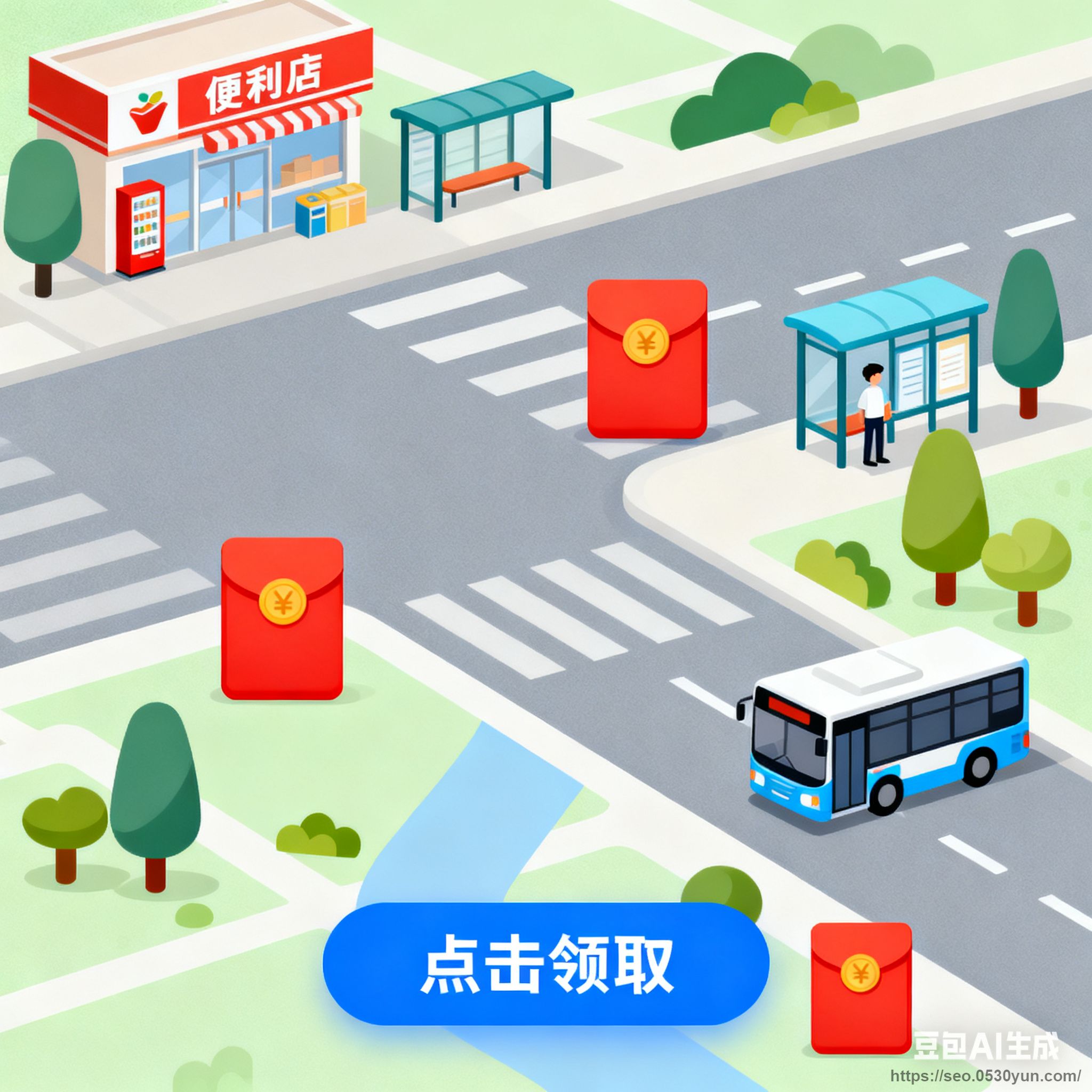 附近红包地图抖音快手微信小程序看广告流量主开源